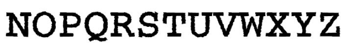 Courier Rough Bold Font UPPERCASE