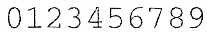 Courier Rough Light Font OTHER CHARS