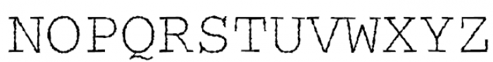 Courier Rough Light Font UPPERCASE