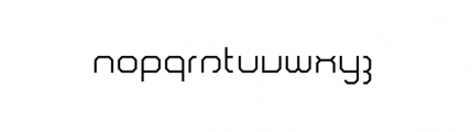 Comsat Navy Stealth Font LOWERCASE