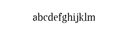 Cothral (plain) Font LOWERCASE