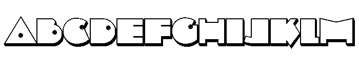 CoDependent Shadow Font UPPERCASE
