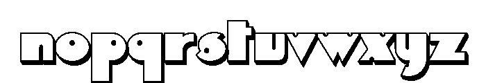 CoDependent Shadow Font LOWERCASE