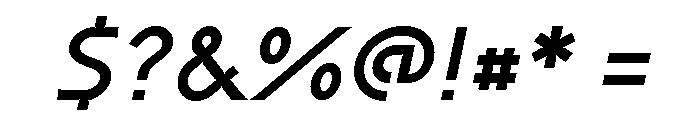 Coda Bold Italic Font OTHER CHARS