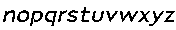 Coda Bold Italic Font LOWERCASE