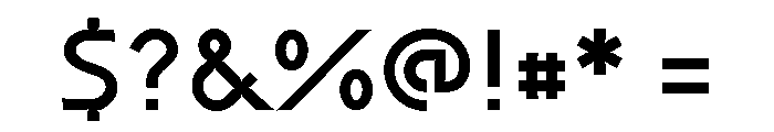 Coda Bold Font OTHER CHARS