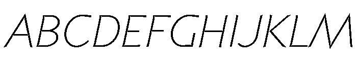 Coda Light Italic Font UPPERCASE