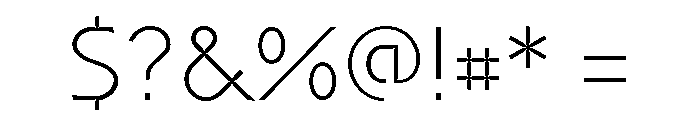 Coda Light Font OTHER CHARS