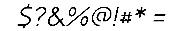 Coda Regular Italic Font OTHER CHARS
