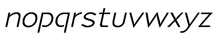 Coda Regular Italic Font LOWERCASE