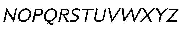 Coda Semi Bold Italic Font UPPERCASE