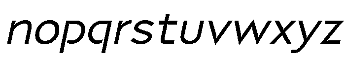 Coda Semi Bold Italic Font LOWERCASE