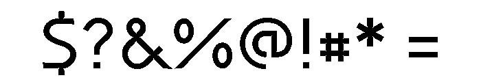 Coda Semi Bold Font OTHER CHARS