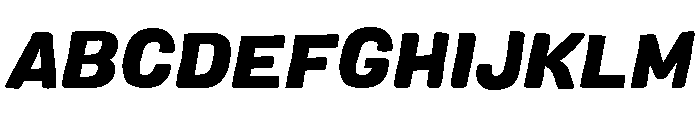 Colby Black Italic Font UPPERCASE