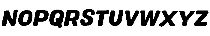 Colby Black Italic Font UPPERCASE