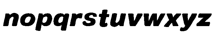 Colby Black Italic Font LOWERCASE