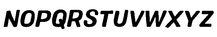 Colby Bold Italic Font UPPERCASE