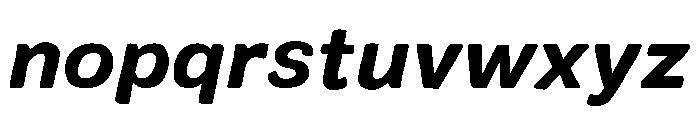 Colby Bold Italic Font LOWERCASE