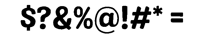 Colby Bold Font OTHER CHARS