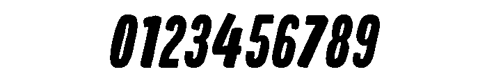 Colby Compressed Black Italic Font OTHER CHARS