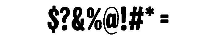 Colby Compressed Black Font OTHER CHARS