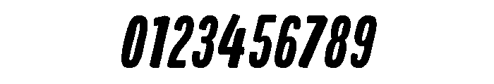 Colby Compressed Bold Italic Font OTHER CHARS
