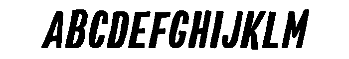 Colby Compressed Bold Italic Font UPPERCASE