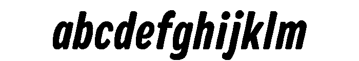 Colby Compressed Bold Italic FONT