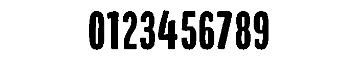 Colby Compressed Bold Font OTHER CHARS