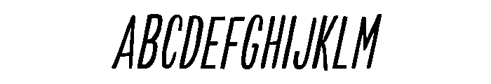 Colby Compressed Extra Light Italic Font UPPERCASE