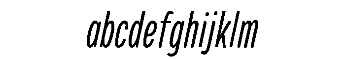 Colby Compressed Extra Light Italic FONT