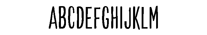 Colby Compressed Extra Light Font UPPERCASE
