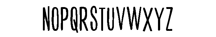 Colby Compressed Extra Light Font UPPERCASE