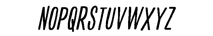 Colby Compressed Light Italic Font UPPERCASE