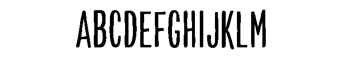 Colby Compressed Light Font UPPERCASE