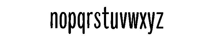 Colby Compressed Light Font LOWERCASE