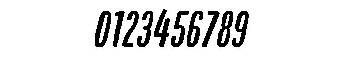 Colby Compressed Medium Italic Font OTHER CHARS