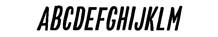 Colby Compressed Medium Italic Font UPPERCASE