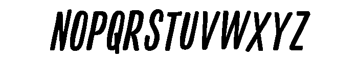 Colby Compressed Medium Italic Font UPPERCASE