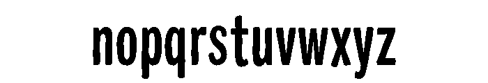 Colby Compressed Medium Font LOWERCASE