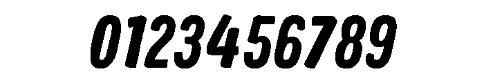 Colby Condensed Black Italic Font OTHER CHARS