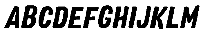 Colby Condensed Black Italic Font UPPERCASE