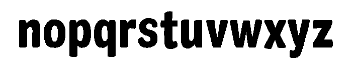 Colby Condensed Black Font LOWERCASE