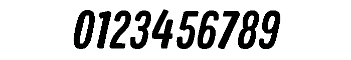 Colby Condensed Bold Italic Font OTHER CHARS