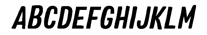 Colby Condensed Bold Italic Font UPPERCASE