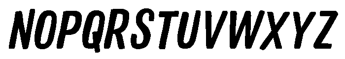 Colby Condensed Bold Italic Font UPPERCASE