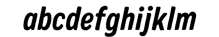 Colby Condensed Bold Italic FONT