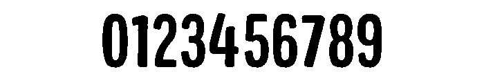 Colby Condensed Bold Font OTHER CHARS