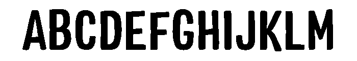 Colby Condensed Bold Font UPPERCASE
