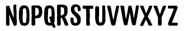 Colby Condensed Bold Font UPPERCASE
